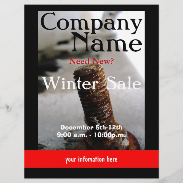 Winter Sale Flyer (Front)