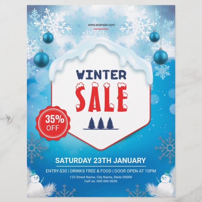 Winter Sale Promotional Flyer (Front)