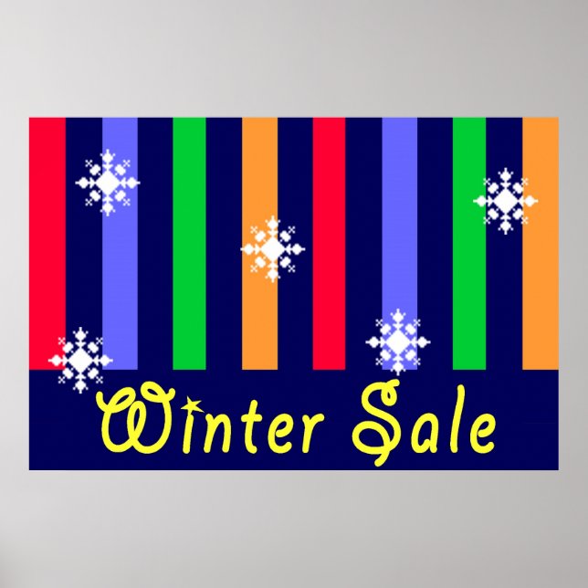 Winter Sale Store Sign (Front)