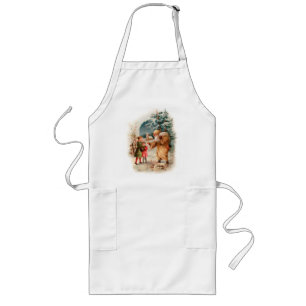 Winter Santa Apron for a Cookie Baking