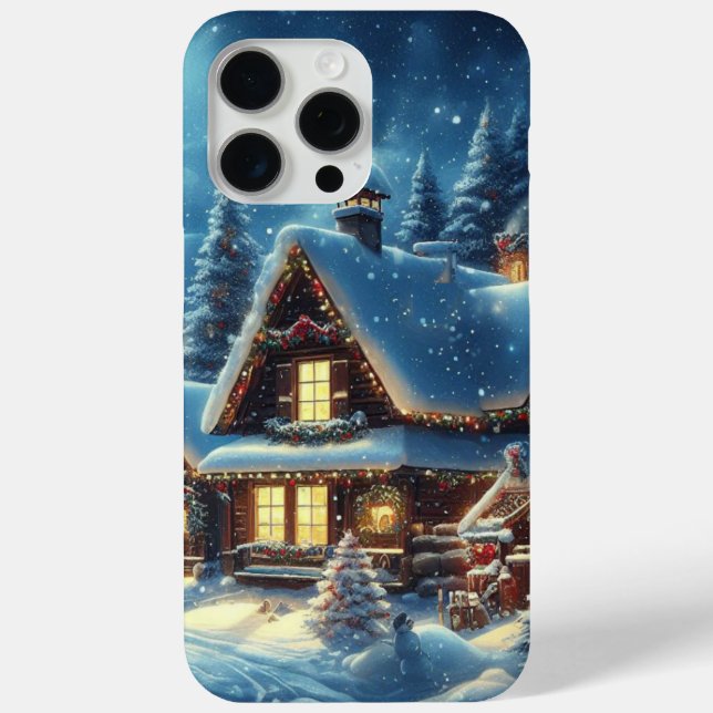 Winter/Santa/Christmas/Snow Case-Mate iPhone Case (Back)