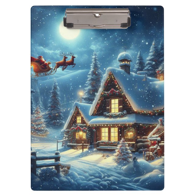 Winter/Santa/Christmas/Snow Clipboard (Front)