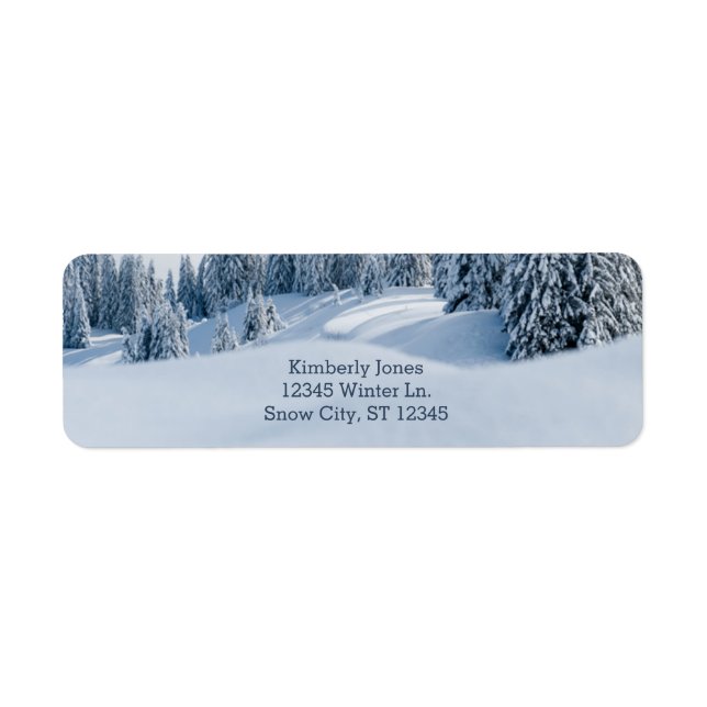 Winter Scene Address Label (Front)