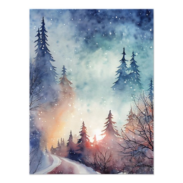 Winter Scene Art Photo Print (Front)