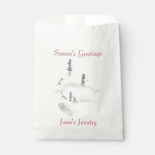 Winter Scene Business Gift Bag (Front)