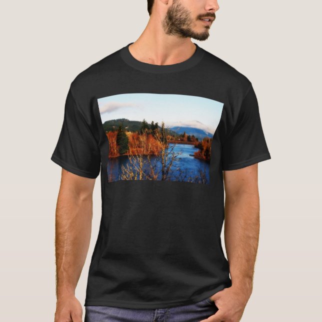 Winter Scene Columbia Gorge T-Shirt (Front)