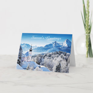 Winter scene custom card