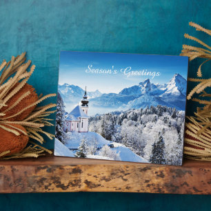 Winter scene custom plaque