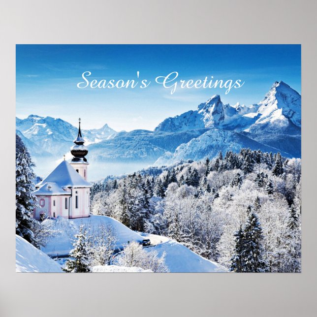 Winter scene custom  poster (Front)