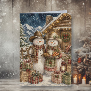 Winter Scene Enchanted Forest & Cardinals Card