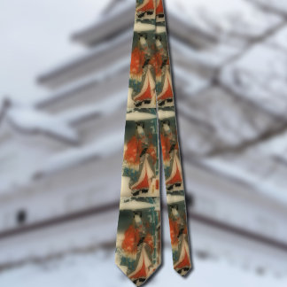 Winter Scene from The Tale of Genji – Hiroshige Tie