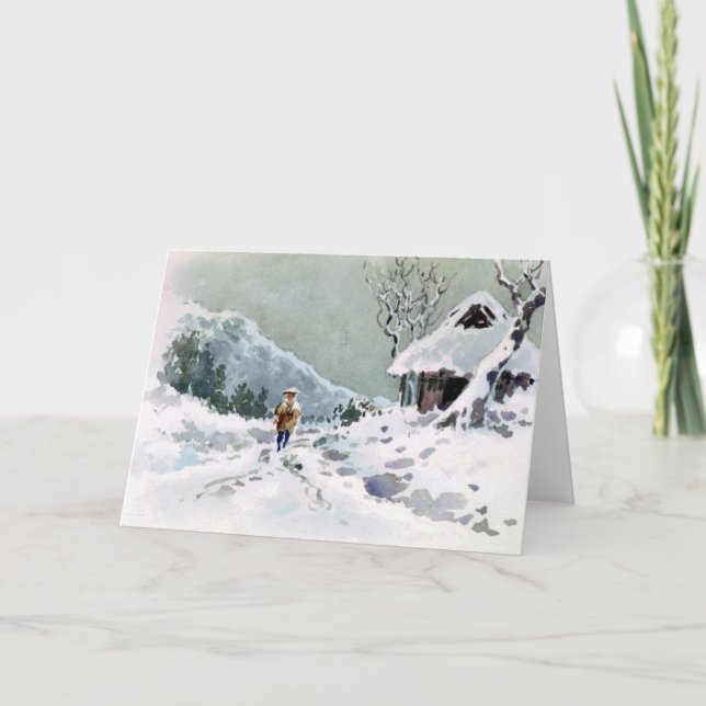 Winter Scene Holiday Card (Front)