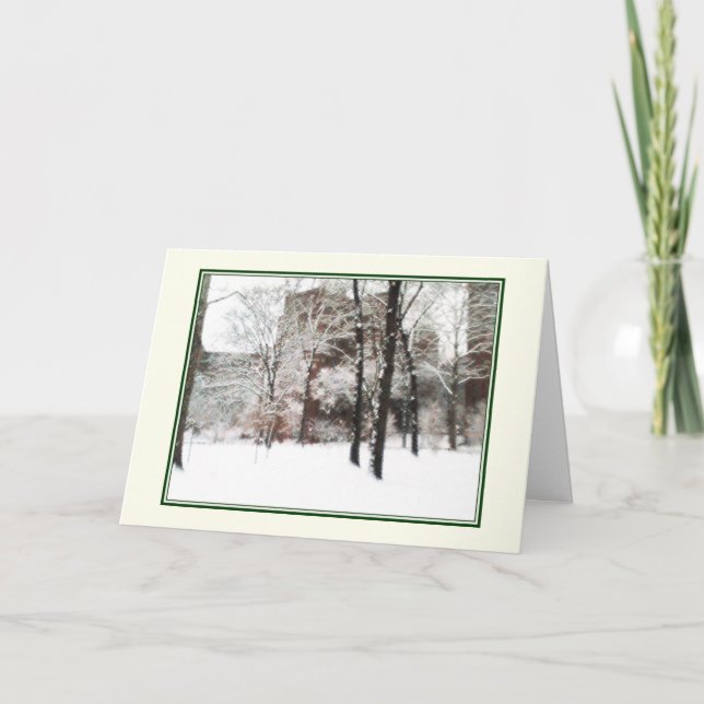 'Winter Scene' Holiday Card - Christmas (Front)