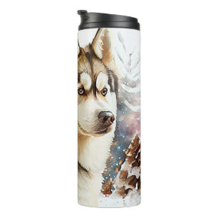 Winter Scene Husky Thermal Tumbler