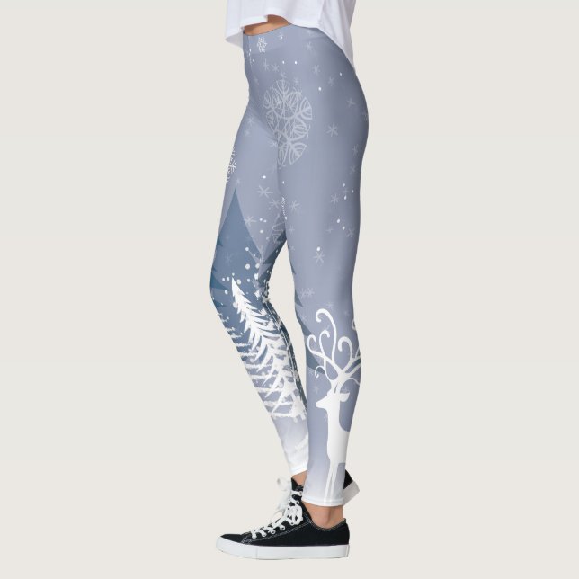 Winter Scene Leggings (Left)