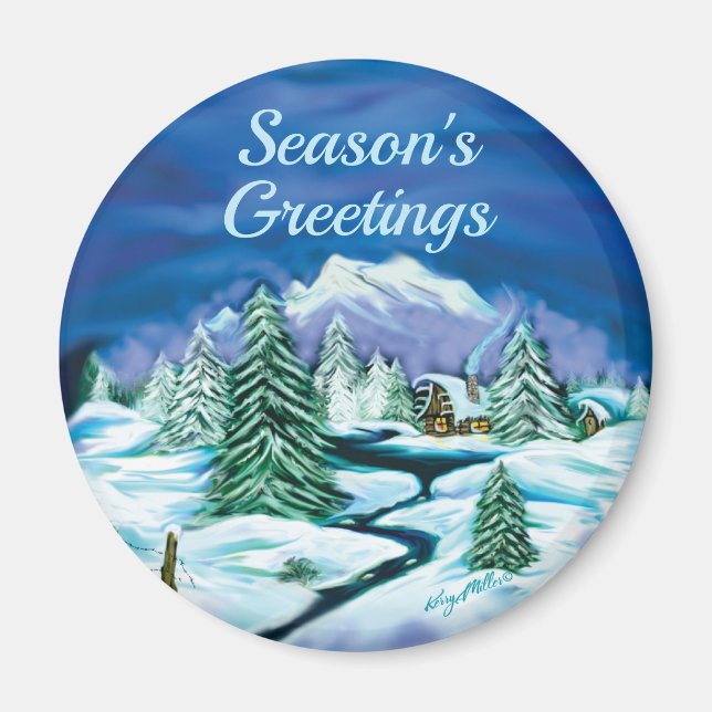 Winter Scene Magnet (Front)