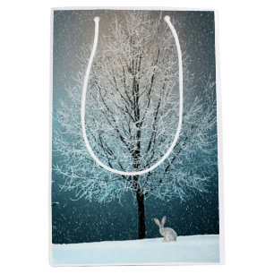 Winter Scene Medium Gift Bag