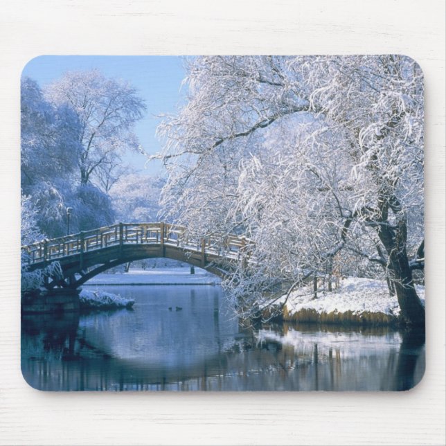Winter scene mouse mat (Front)
