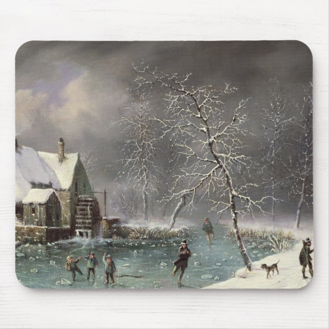 Winter Scene Mouse Mat (Front)