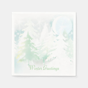 Winter Scene Napkins