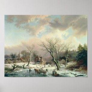 Winter Scene Poster