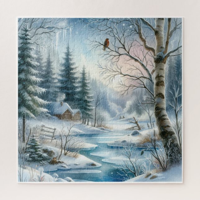 Winter Scene Puzzle (Vertical)