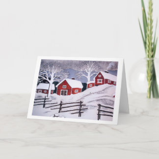 Winter Scene - Rural Holiday Card
