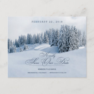 Winter Scene Save the Date