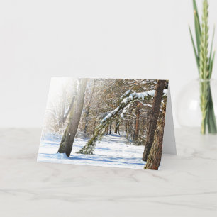 Winter Scene Sympathy Card
