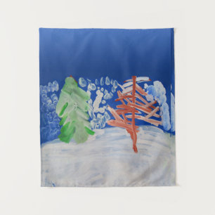 Winter Scene Tapestry
