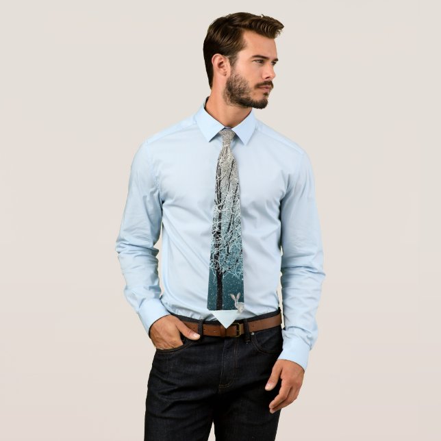 Winter Scene Tie (In Situ)