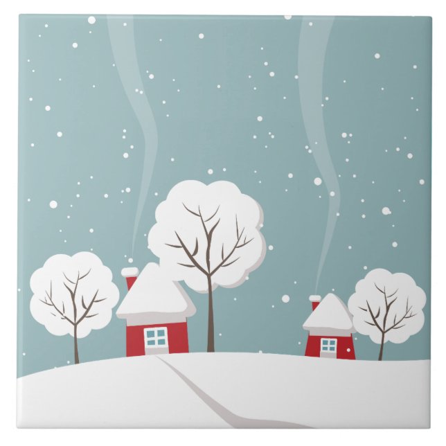 Winter scene tile (Front)