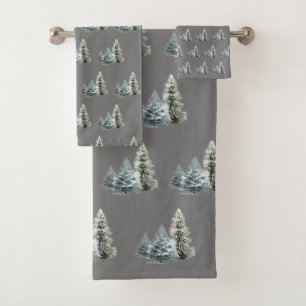 WINTER SCENERY BATH TOWEL SET