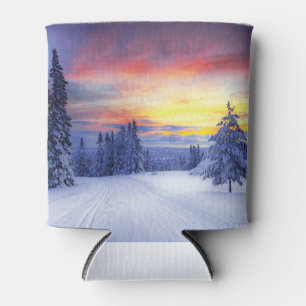 Winter scenery  can cooler