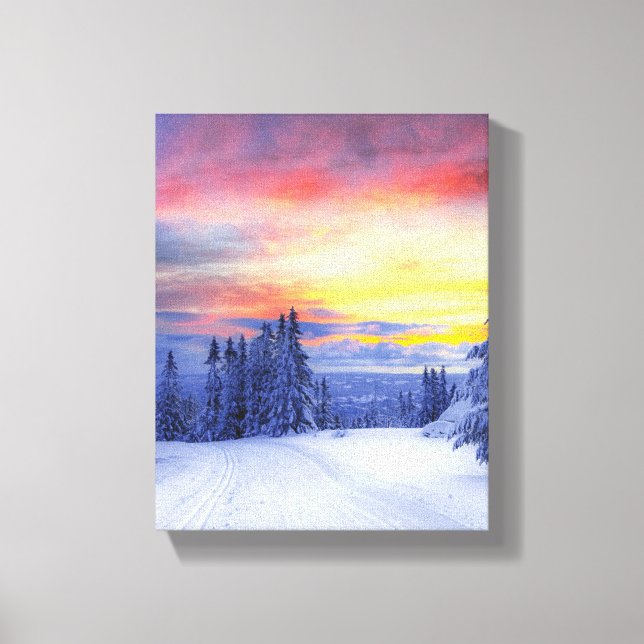 Winter scenery   canvas print (Front)