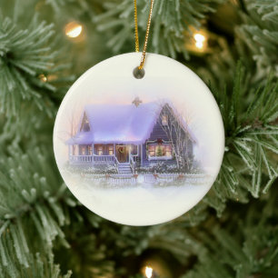 Winter Scenery Christmas ornament