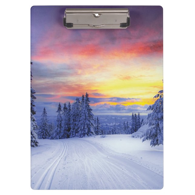 Winter scenery  clipboard (Front)