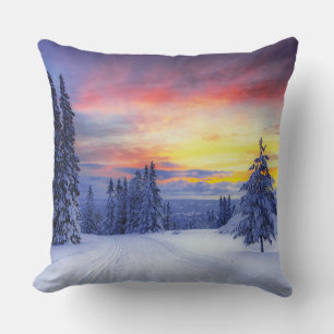 Winter scenery cushion