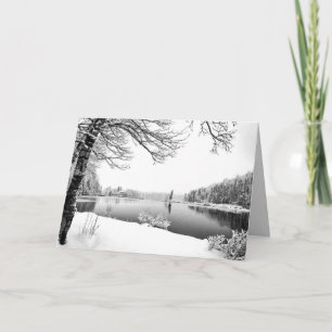 winter scenery greeting card