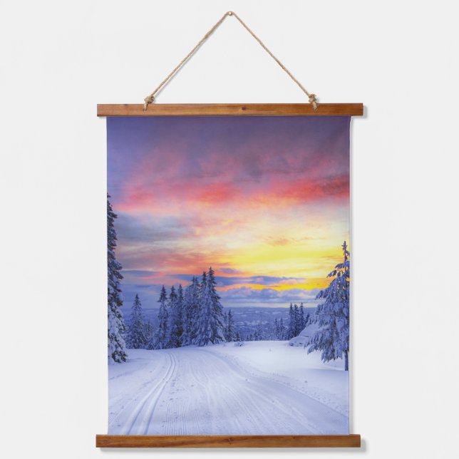 Winter scenery  hanging tapestry (Front)
