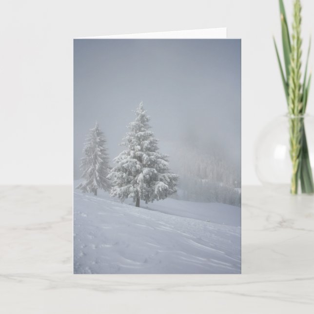 Winter Scenery Holiday Card (Front)