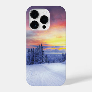 Winter scenery iPhone 14 pro case