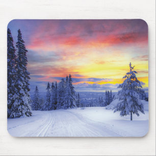 Winter scenery  mouse mat