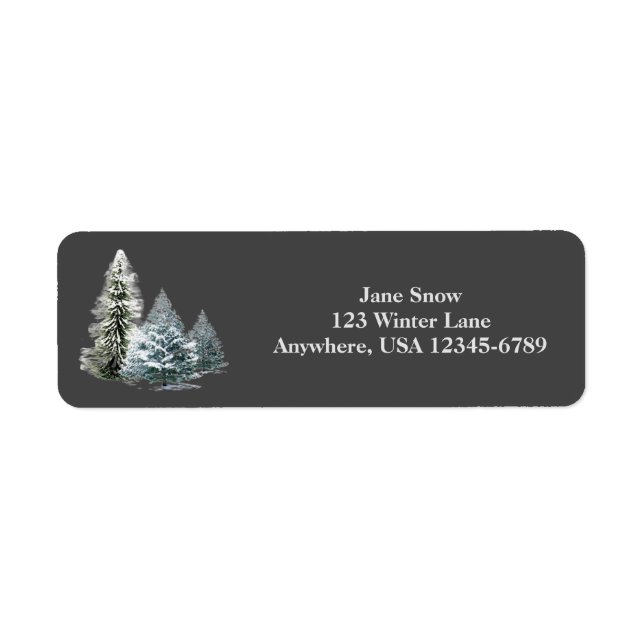 WINTER SCENERY RETURN ADDRESS (Front)