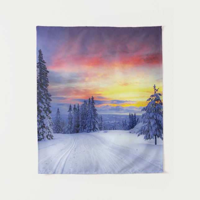 Winter scenery   tapestry (Front)
