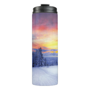 Winter scenery   thermal tumbler