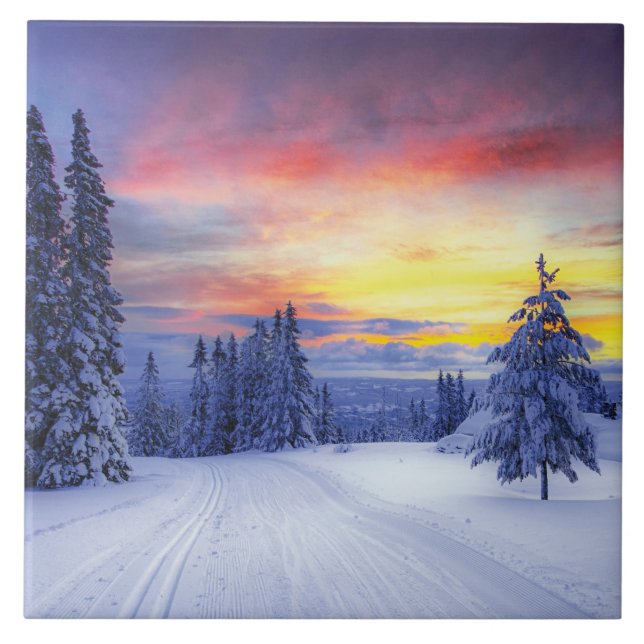 Winter scenery   tile (Front)