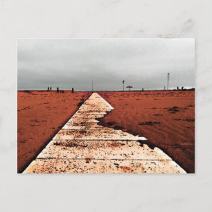 Winter sea postcard