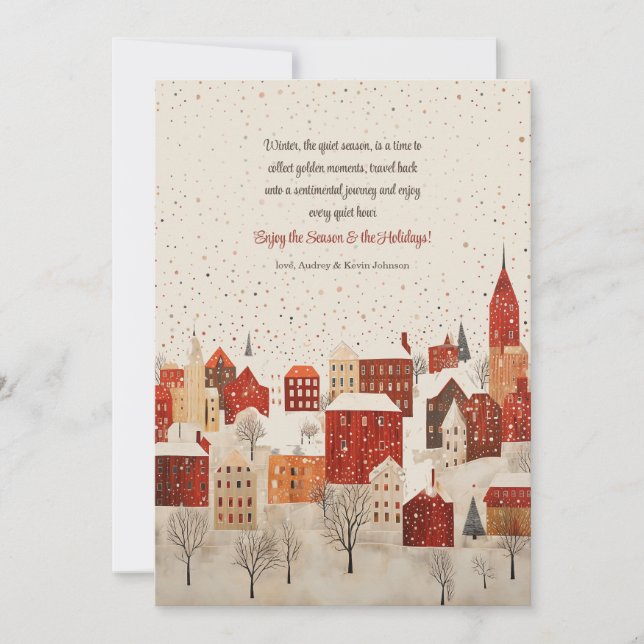 Winter Season Holiday Card (Front)