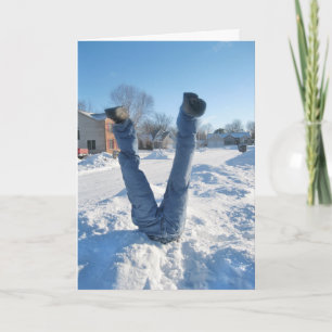 Winter Season Humour Holiday Card